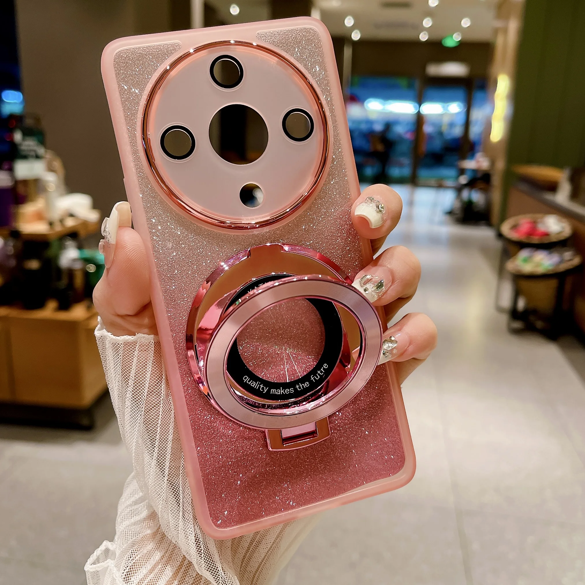 Per Huawei Honor X9B X8B X7B Custodia Morbida Glitter Con Supporto Ad Anello Custodia Protettiva Magnetica Posteriore Per Honor X7B X8B X9B Shell