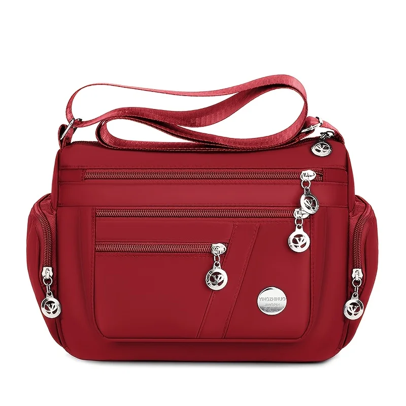 حقيبة كتف نسائية من قماش أكسفورد النايلون المحايد