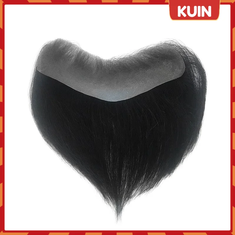 

Мужские парики V-образный стиль передний парик тонкая кожа PU VLoop индийские человеческие волосы сменная система 6 дюймов искусственная кожа естественный цвет