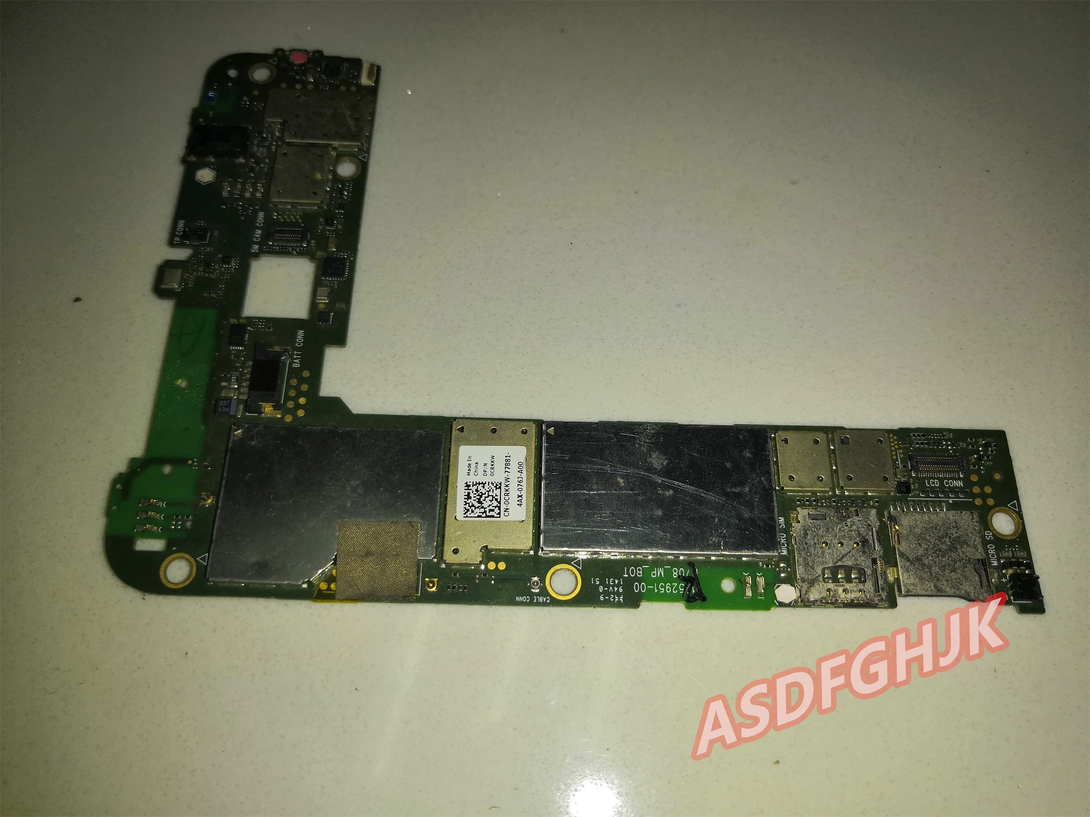 0CRKKW For Dell Venue 7 3740 4G LTE Tablet (Motherboard) 1GB / 16GB with Z3460 1.60GHz 100% fully tested