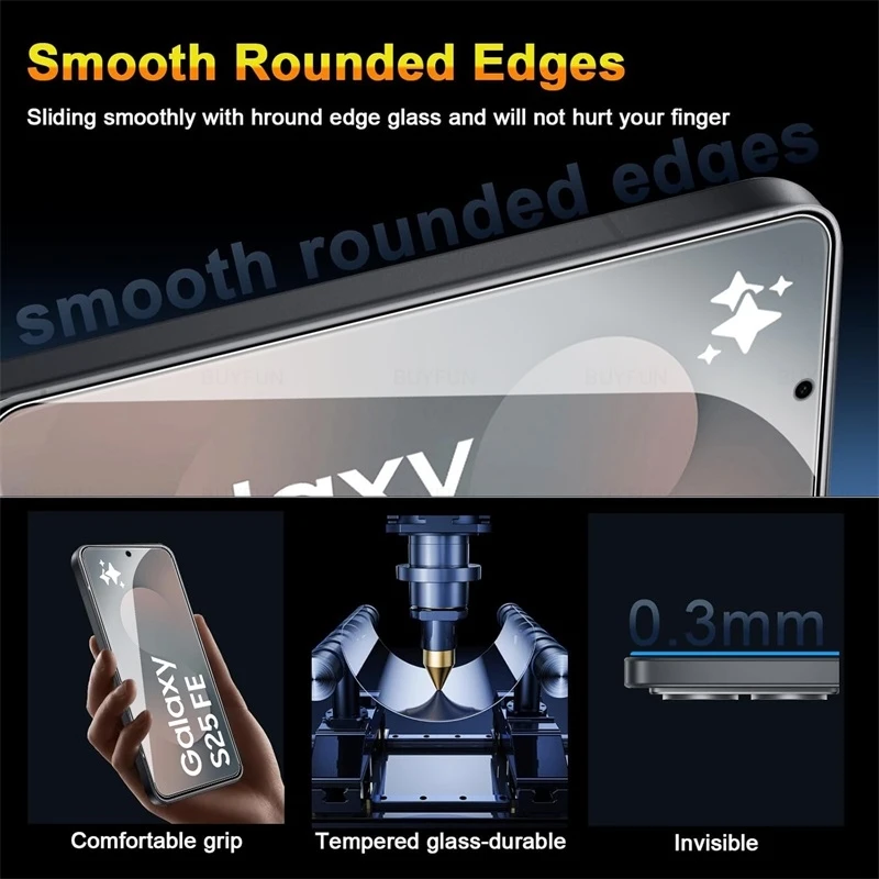Premium 9D Full Coverage Tempered Glass Screen Protector - 3 Pack