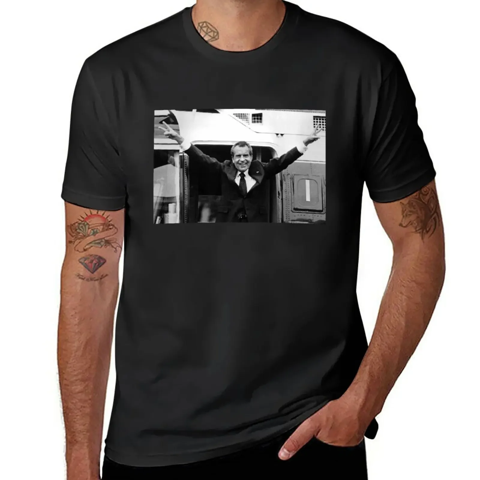 

Nixon peace T-Shirt tees shirts graphic tees customs mens workout shirts