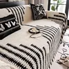 Simple Fashion Sofa Towel Mat Thicken Plush Non-slip All-inclusive Corner Seat Cover Winter Warm Couch Cushion for Living Room 3