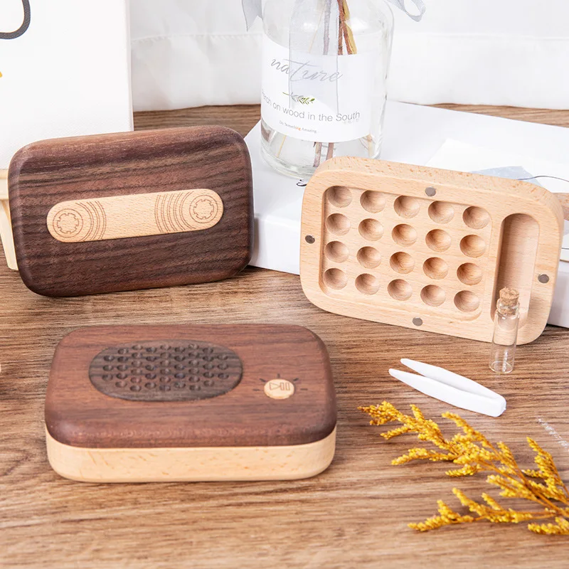 어린이용 낙엽 젖니 상자, 아기 유품, 나무 기념 보존 상자 