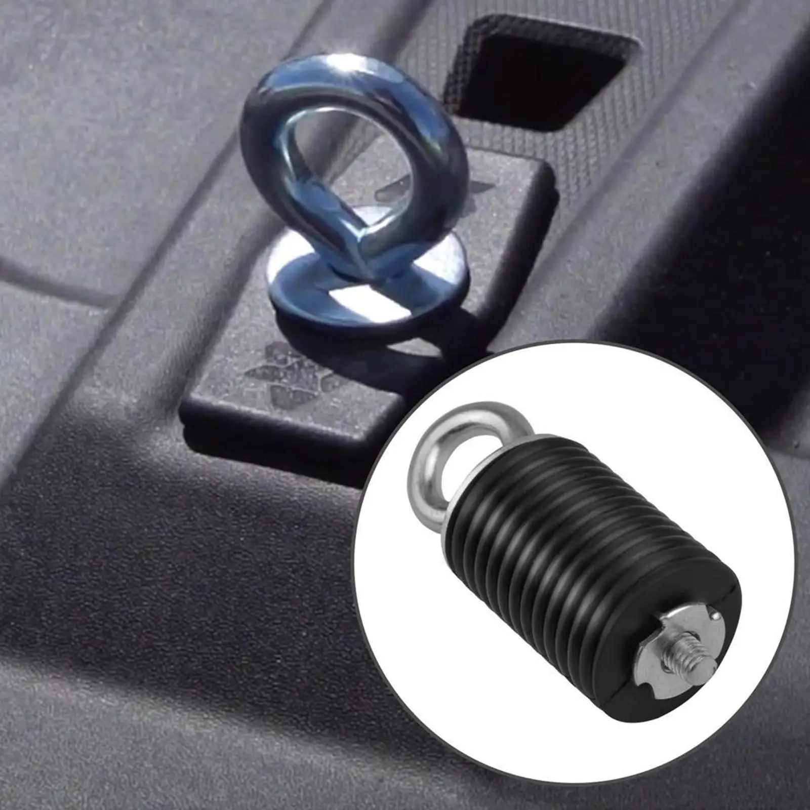 

4 Pieces Tie Down Anchors Black Bed Anchors Fits for Polaris Ranger Parts Replace
