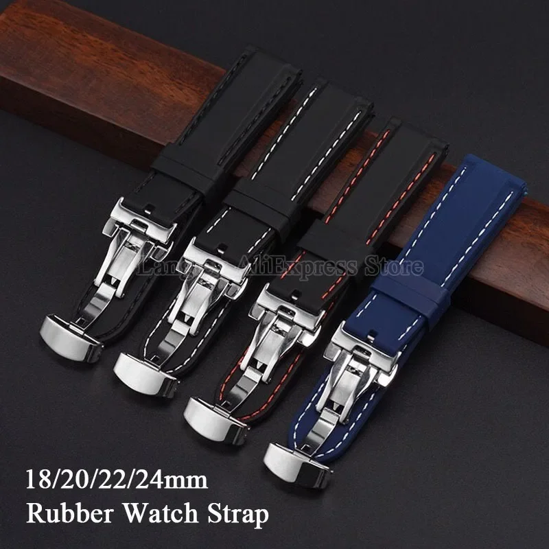 Classic Elegance Rubber 20 mm Watch Wristband TK1058_K0034258