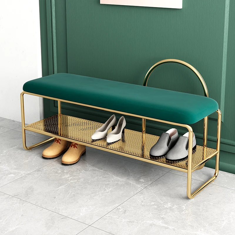 

Shoe changing stool: The shoe cabinet at the door of the home can sit on an integrated Internet celebrity bench