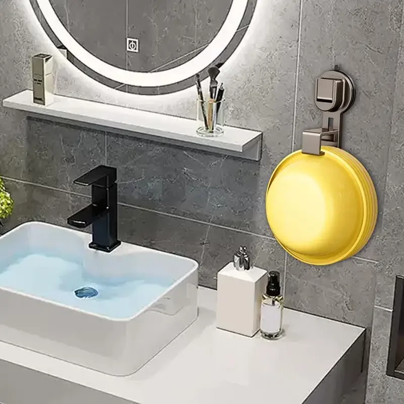 Suction cup hook wall mounted washbasin storage hook bracket,bathroom basin storage rack bracket,space saving plastic