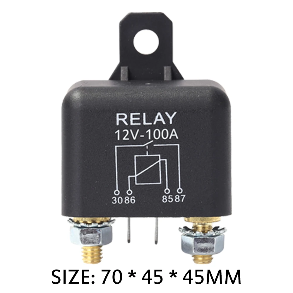 VODOOL 고전류 릴레이 시작 Relay24V/12V 100A/120A 전력 자동차 중전류 시작 릴레이 Amp 스타일 용 자동차 릴레이