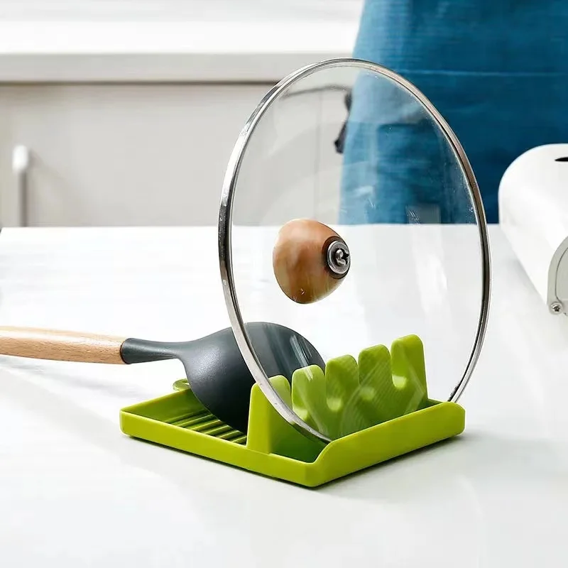 

Foldable Pot Lid Rack Plastic Spoon Holder Stand Kitchen Organizer for Fork Spatula Rack Pan Cover Shelf Tableware Storage Rack