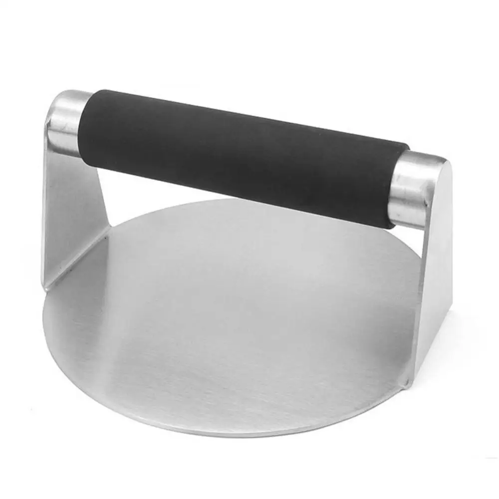 Stainless Steel Smash Burger Press Hamburger Patties Meat Masher Circular Meat Press Mold for Deli Meats Kitchen Accessories