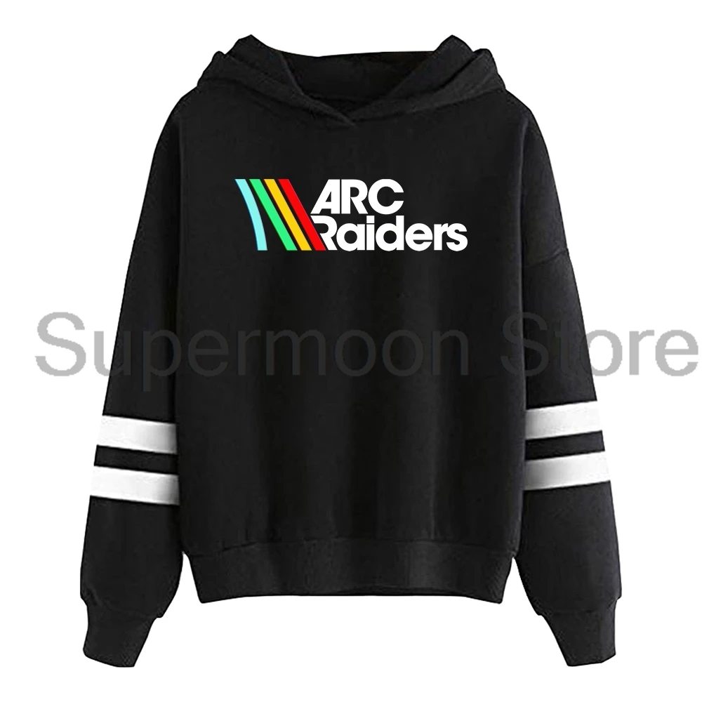 ARC Raiders Logo Hoodie 2025 New Game Merch Pocketless Parallel Bars Sleeve Streetwear Women Men Hooded Sweatshirt