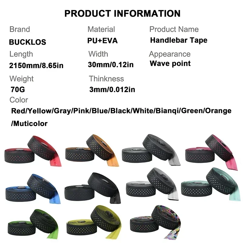Road Bike Handlebar Tape Bicycle Silica Gel EVA Perforated Bar Wrap Belt Breatha