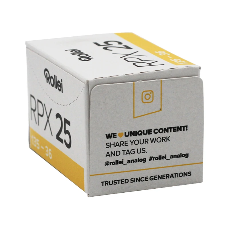 Rollei RPX 25 135 35mm Black And White Negative Film 36 Exposures/Roll 1-10 Rolls For Kodak M35  Camera (Expiry date:  2026)
