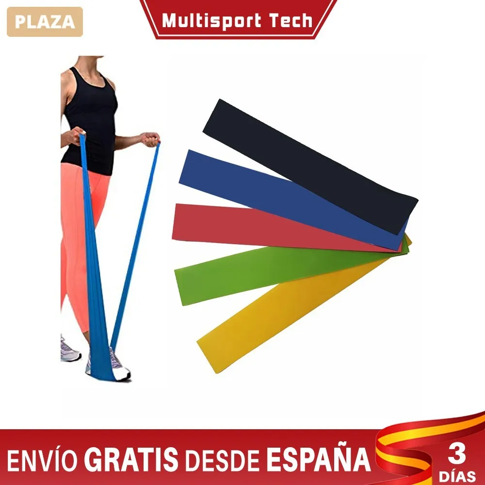 Cannon - Set De 5 Espansioni. Bandas De Resistenza Fitness. Unisex, Para Pilates, Entrenamiento, Yoga, Gimnasio, O Peso Perder