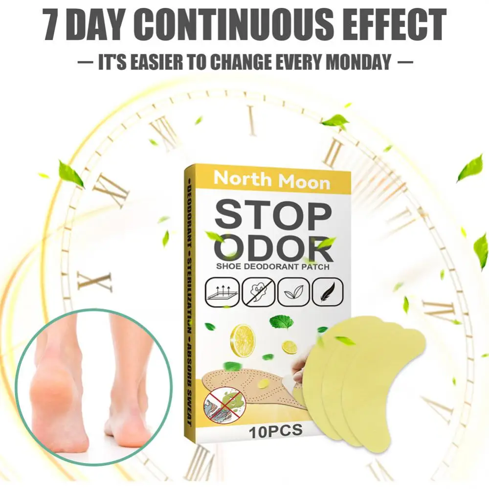 1/2PCS Shoes Odor Remover Deodorant Patch Lemon Athlete's Foot Soothing Insole Stickers Antibacterial Antiperspirant Foot Care