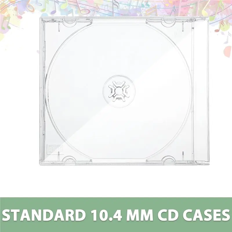 【HOT A69Z】교체용 10.4mm CD 보석 케이스-표준 크기 투명 싱글 디스크 케이스 20개 DVD 커버 보호 장치 보호