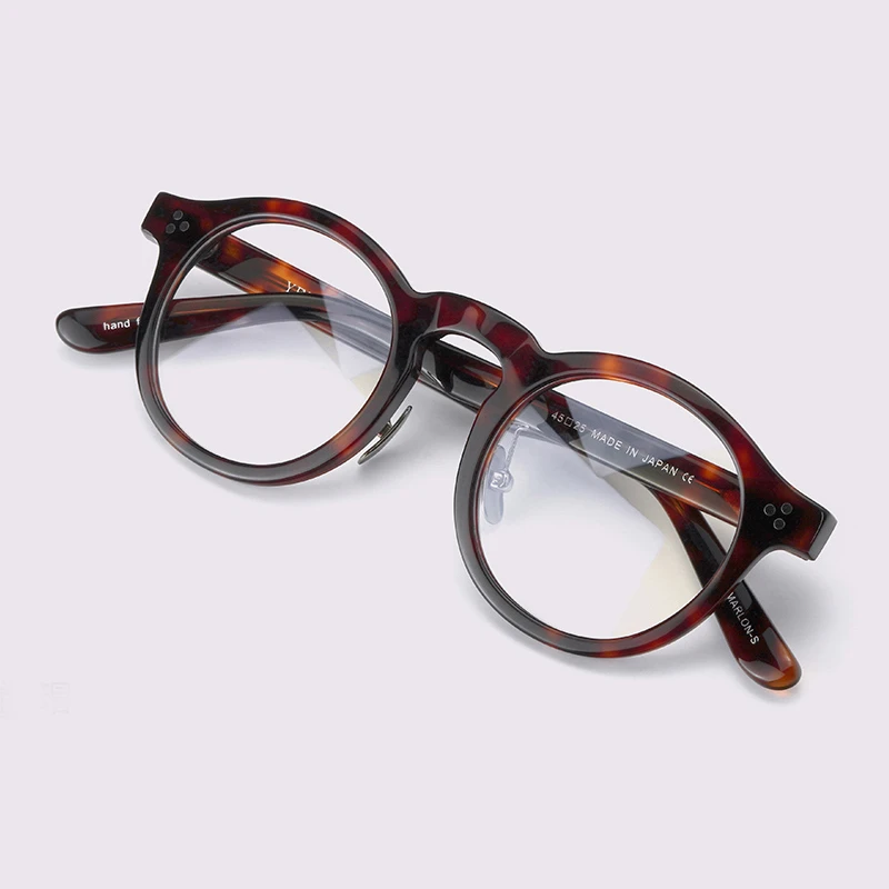 빈티지 매력과 현대적 편의성을 겸비한 Japanese Handmade Retro Round Glasses Frame