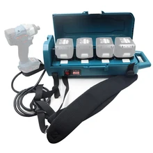  UIN03 Portable Battery Backpack PDC01-MAK Suitable For 14.4-20V Makita Dewalt Bosch Black Decker Tools 4 Lithium Battery holder 