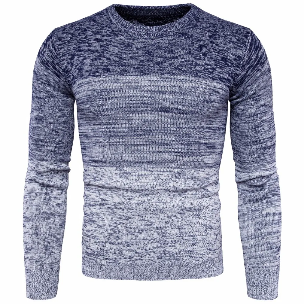 2023 New Multicolor Round Neck Sweater for Men - European and American Style Long Sleeve Autumn Clothing