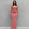 2024 Summer Dresses For Women Sexy Spaghetti Strap Black Long Dress Y2k Sleeveless Solid Skinny Bodycon Trumpet Maxi Vestidos 4