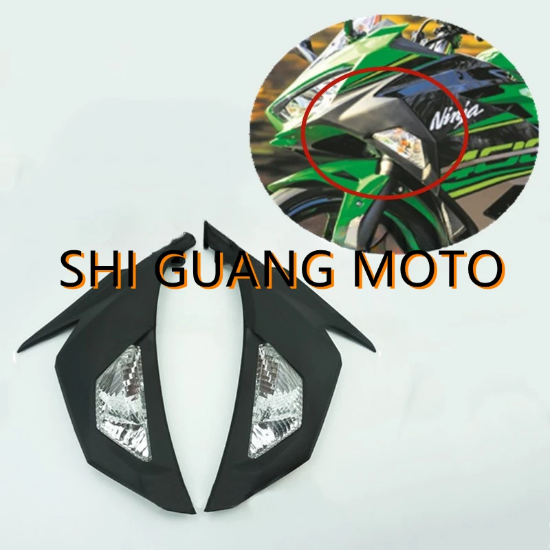 

Fit For Kawasaki Ninja 400 2018-2023 Motorcycle Fairing Steering Lamp Cover Turn Signal Accessories