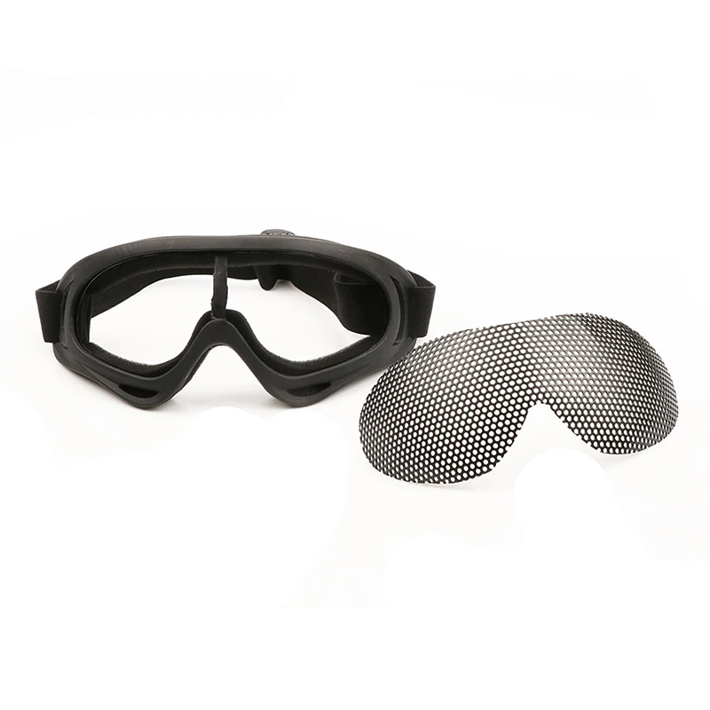 Safety Goggles Shooting Glasses Tactical Goggles 1Pc Outdoor Eye Protective Airsoft Safety Tactical Eye Protection Metal Mesh Glasses