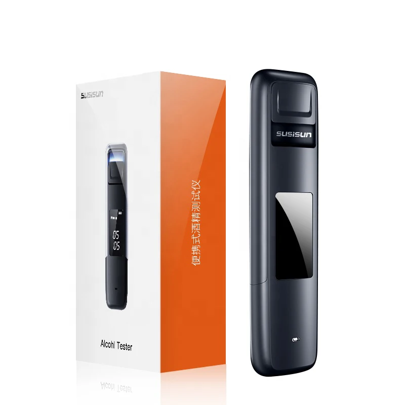 

Non-Contact Portable Alcohol Tester with Digital Display Screen , USB Rechargeable BAC Tester with Police Grade High Accuracy