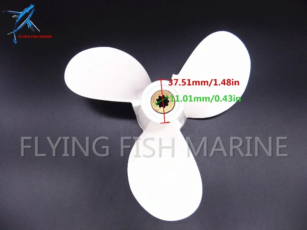 Aluminum propeller 7 1/2 x 8 -BA for Yamaha 4hp 5hp 6hp 4A 4M 5M 5C F4 F6L F6S F6C F5A Outboard Motors 6E0-45941-01-00