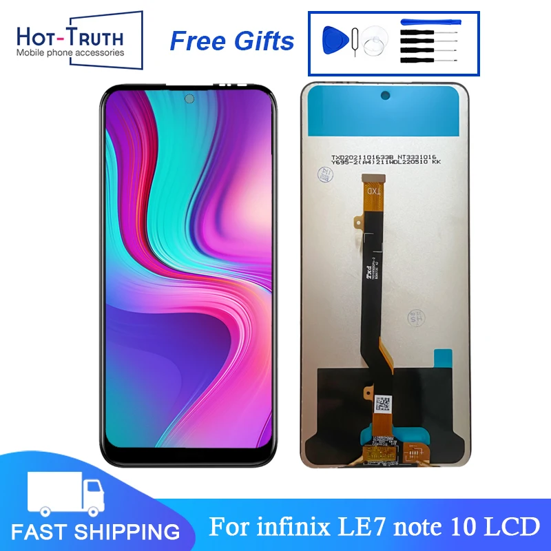 

For Infinix Rle7 Note 10 X693 LCD Display Touch Screen Digitizer Assembly Replacement Repair Parts 100% Texted With Frame