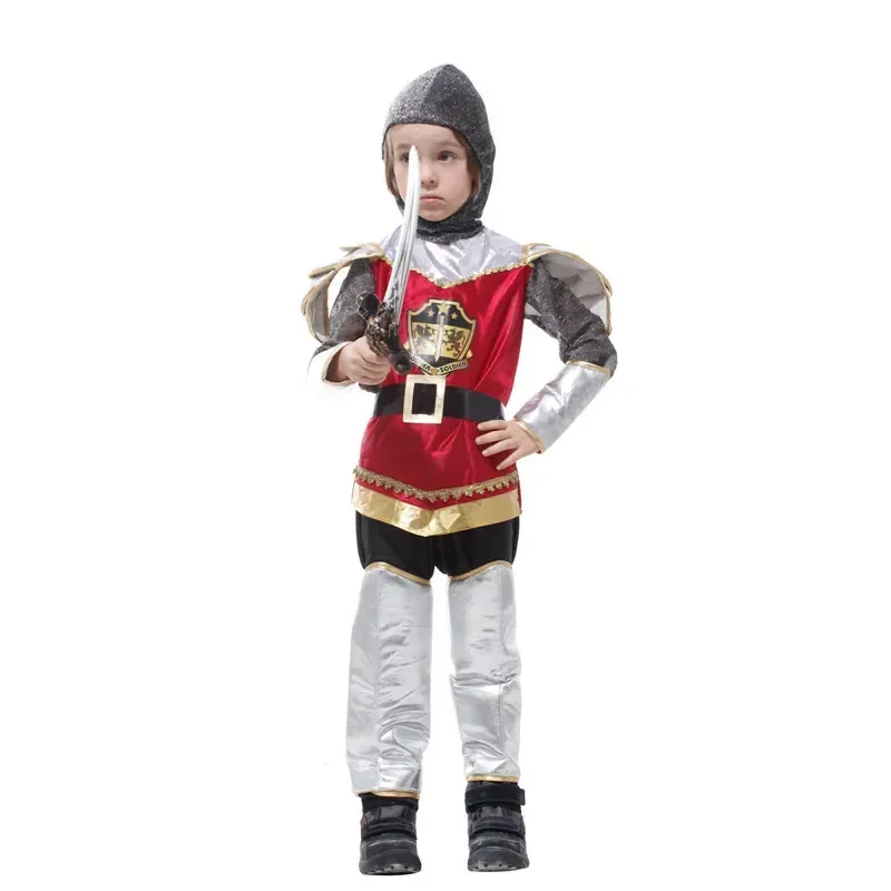 Crusader Costume Child Boys Medieval King Knight Roman Outfit