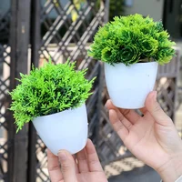Artificial Plants Potted Mini Green Bonsai