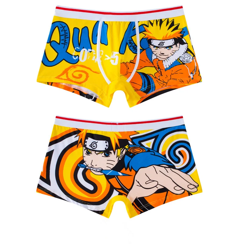 

Anime Uzumaki NARUTO Cosplay Underpants Boxer Shorts Man Cotton Male Panties Breathable Funny Mens Underwear Prop Xmas Gift
