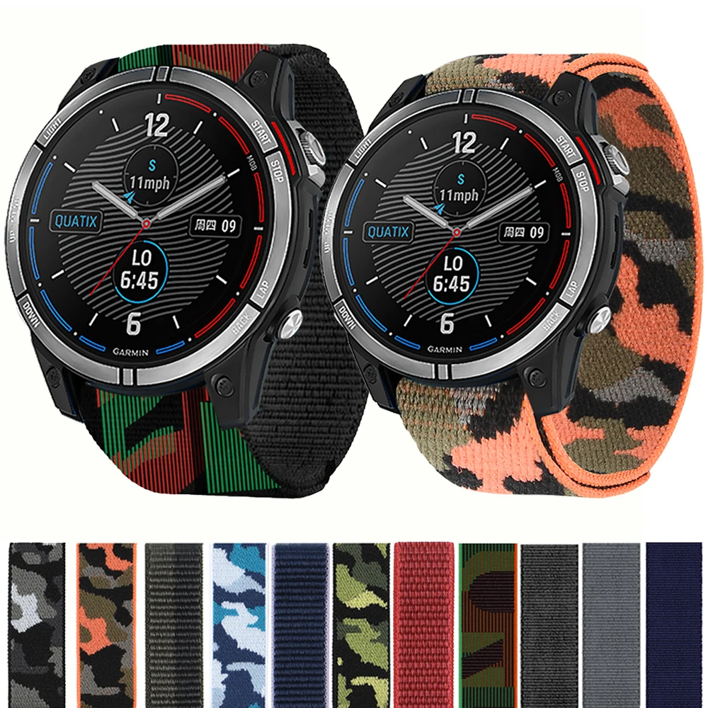 

Ремешок нейлоновый для смарт-часов Garmin Quatix 7 7X Solar 6 5 3, 22 мм 26 мм