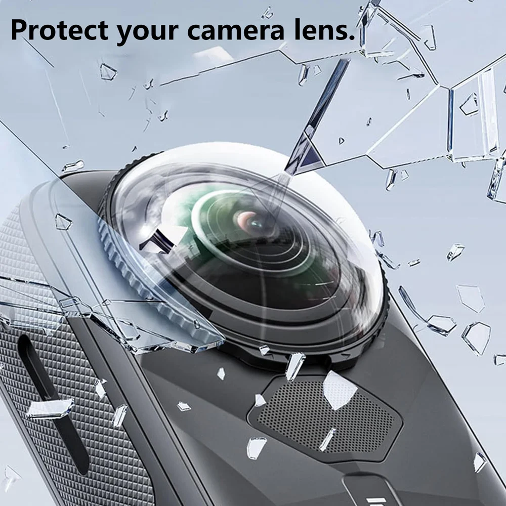X5 Lens Guard Transparent PC Premium Protector Cap for insta360 X5 Camera High Light Transmittance Scratch-Resistant Cover