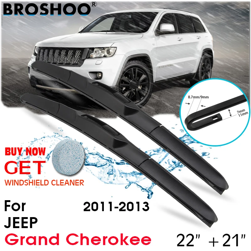 

Car Wiper Blade Front Window Windscreen Windshield Wipers Blades Auto Accessories For Jeep Grand Cherokee 22"+21" 2011-2013