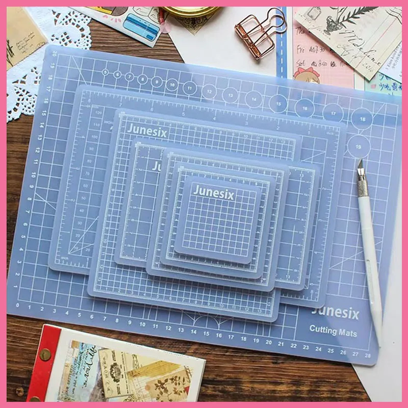 A3/A4/A5 Cutting Mats Translucent Pvc Grid Lines Self Healing Cutting Board Tool Fabric Leather Paper Craft Diy Tools Plate Pad cutting mat,cutting pad