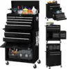 8-Drawer Metal Rolling Tool Box with Wheels Detachable Cabinet Storage and Drawers High Capacity Tool Chest Cart Garage Workshop 1