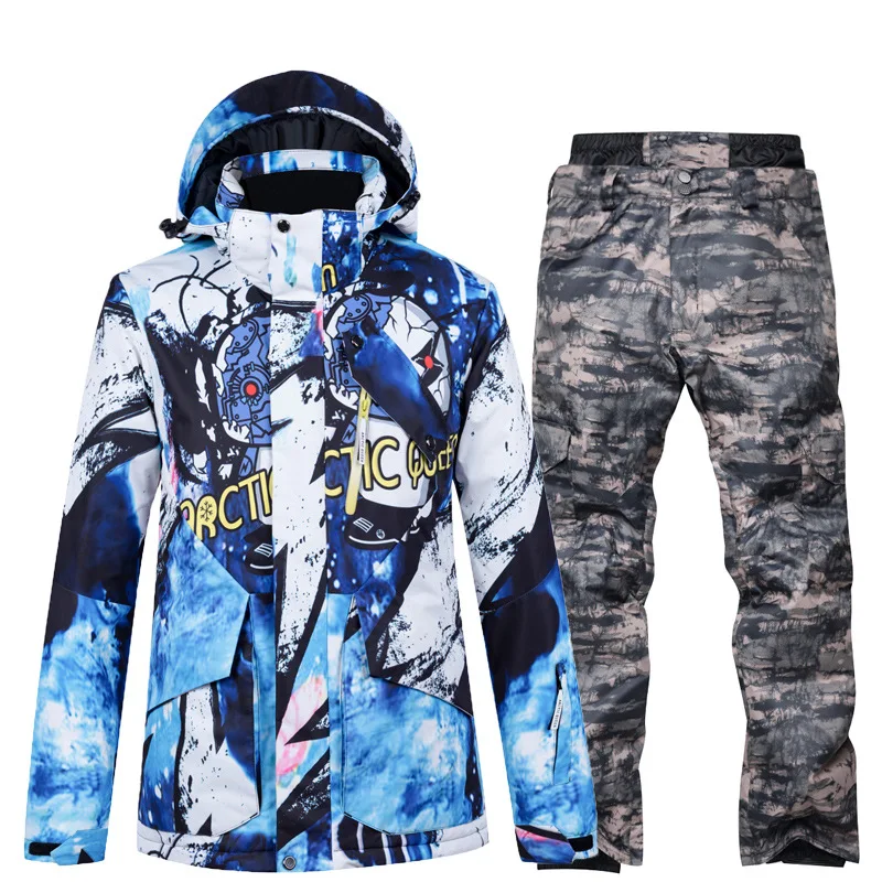 Ski Suit Men's Suit Single and Double Board Winter Thickening Outdoor Travel Fashion Trend Ski Equipment
