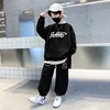 Autumn Children Boy Clothes Set Teenage Sweatshirts Pullover Top And Pants 2 Pieces Suit Fashion Letter Printed Tracksuits 2
