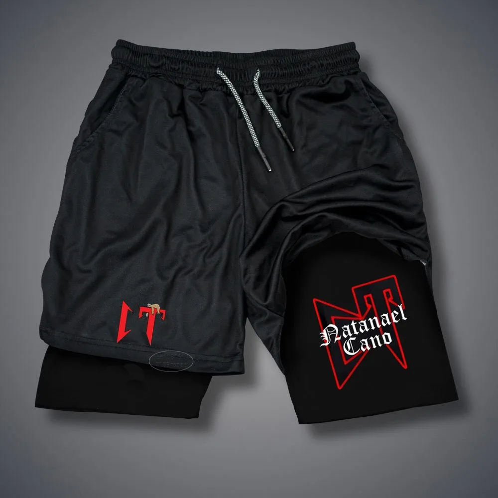 2024 New Hot Selling Shorts Men's Fun Printed Gym Fitness Shorts Summer Double-layer Quick-drying Jogging Sportswear M-3xl 3