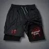 2024 New Hot Selling Shorts Men's Fun Printed Gym Fitness Shorts Summer Double-layer Quick-drying Jogging Sportswear M-3xl 3