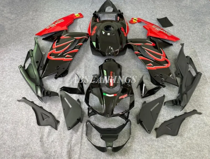 

Новый комплект обтекателей из АБС-пластика, подходит для Aprilia RS125 RS4 50 125 2006 2007 2008 2009 2010 2011 06 07 08 09 10 11, комплект кузова красного и черного цвета