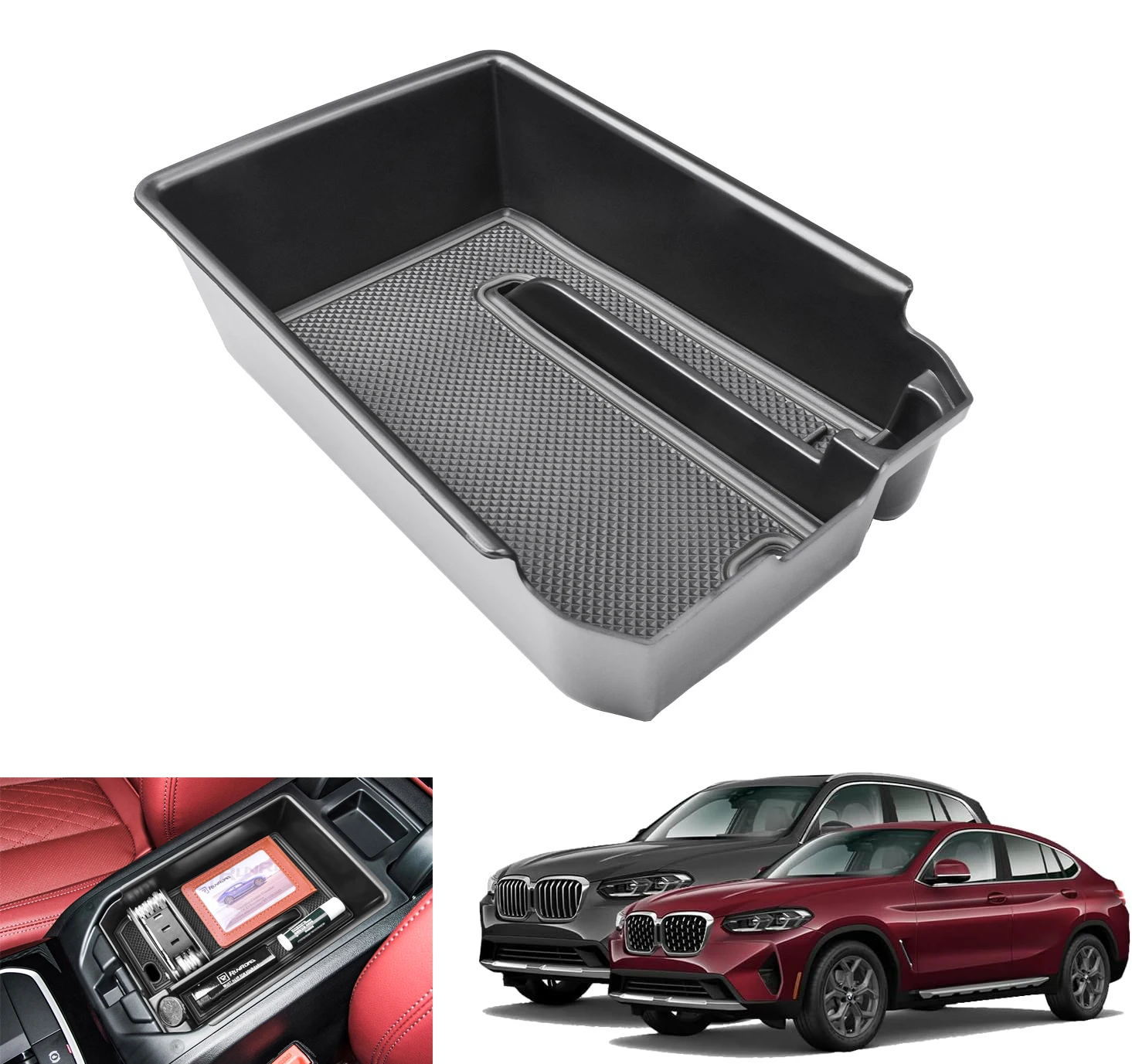

Center Console Organizer for BMW X3 G01 2018-2023 and for BMW X4 G02 2019-2023 Car Accessories Armrest Storage Box Insert Tray
