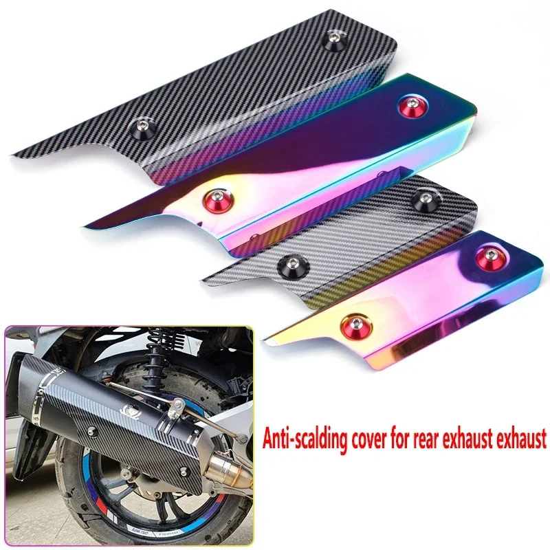 

Motorcycle Exhaust Pipe Stainless steel Shield Universal Exhaust Pipe Anti-scalding Anti-collision Protective Cover Modify Parts