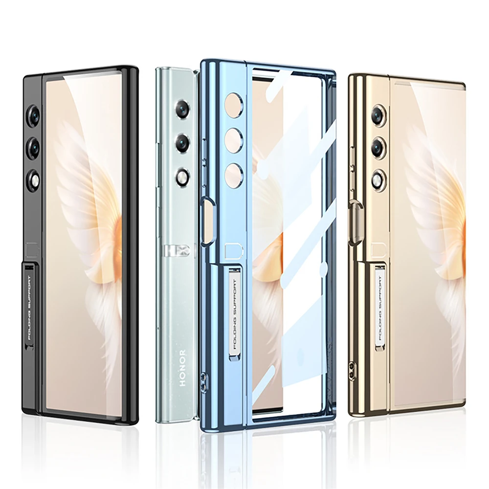 Transparent TPU case for Honor V Purse Plating Folding Flip Phone Case Protective Cover Silicone Case Phone Accessories