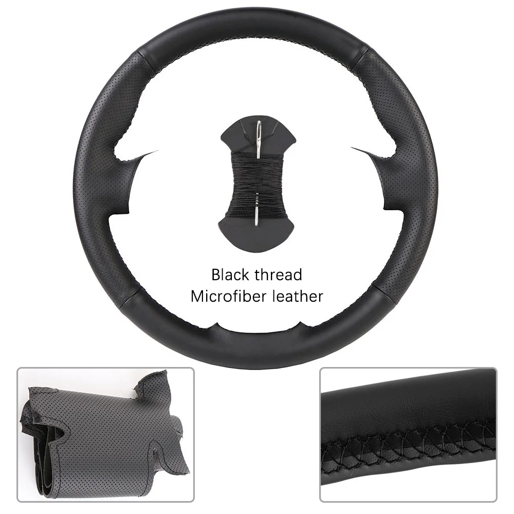 Customized Car Steering Wheel Braiding Cover - Premium Leather Wrap Accessory