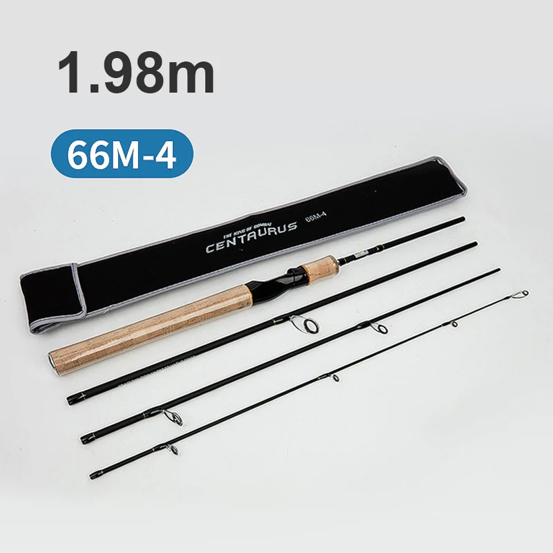 Mosodo 1.8/1.98/2.19m 4 Sections Lure Rod Fishing Carbon Spinning