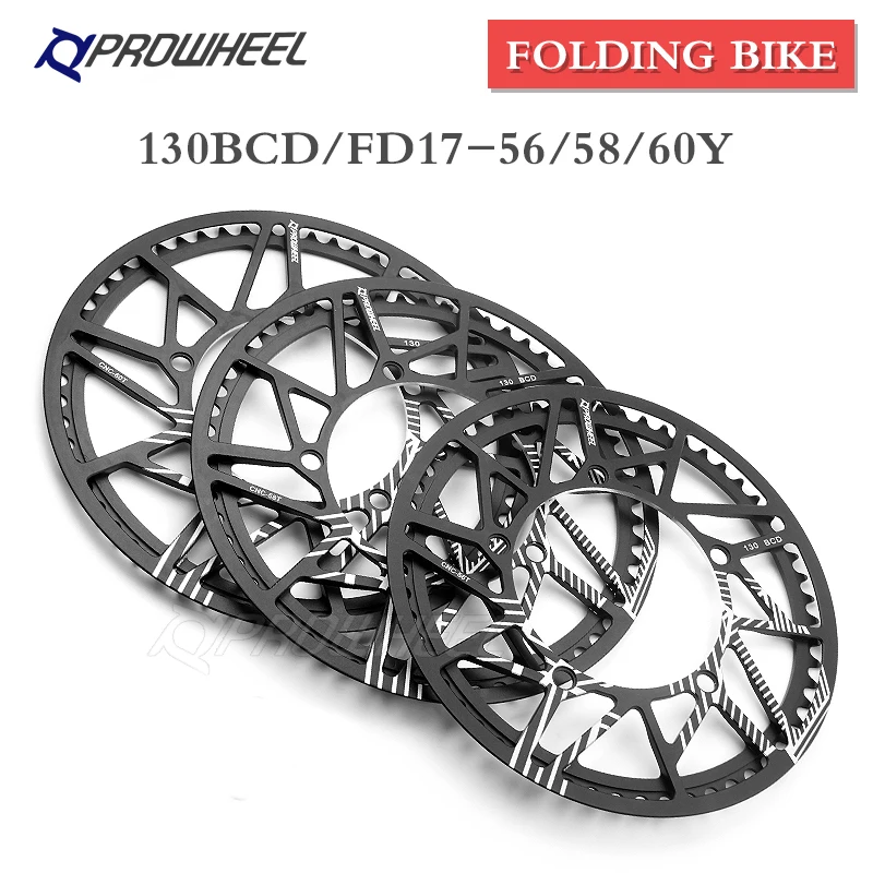 ロルフ、ベクターコンプ　ホイールタイヤ、スプロケット　クイックセット Prowheel-折りたたみ式自転車チェーンスプロケット,130bcd,fd17
