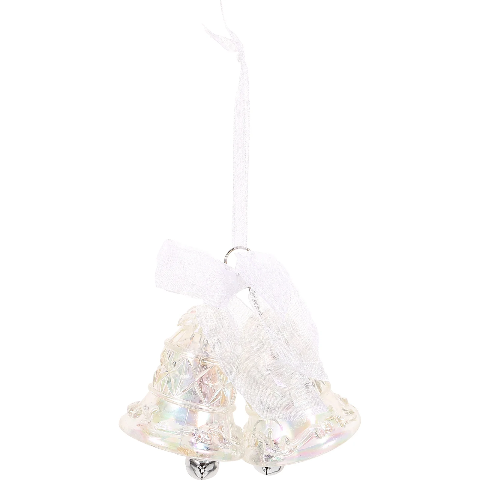 

Acrylic Bell Clear Ornament Decor Hanging Bell-shaped up Christmas Ornaments Ribbon Transparent Decorations
